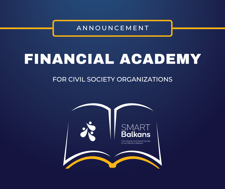 Najava za akreditaciju finansijske akademije (obrazovnog programa) namenjene organizacijama civilnog društva u okviru SMART Balkan projekta