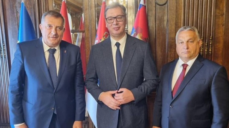 Milorad Dodik, Aleksandar Vučić i Viktor Orban